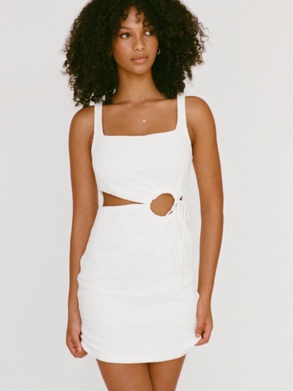 SABO Skirt Casa Cutout Mini Dress White